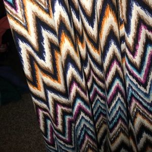Chevron maxi skirt